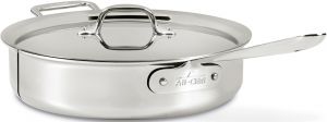 6-QT D3 Stainless Saute Pan w / Lid - Packaging Damage