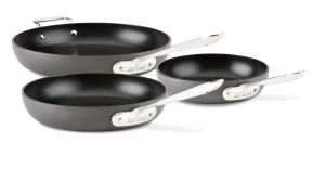 3-Piece Fry Pan Set / Hard Anodized - Packaging Damage