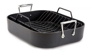 13-In. x 16-In. Nonstick Large Roaster with Rack / Hard Anodized - Packaging Damage